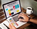 Marketing Strategy Connting Digital Devices Concept
